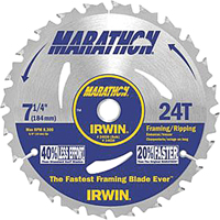 Lames de scie pour entrepreneur - Lames de scie Marathon, 7-1/4", 24 dents Rock Safety Industrial Ltd