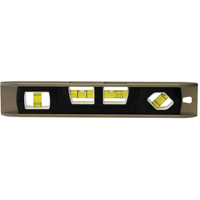 Torpedo Level, 12" L, Aluminum, 4 Vials, Magnetic Rock Safety Industrial Ltd