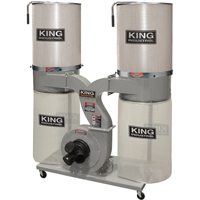 Dust Collectors with 2 Canister Filters, 55-1/2" x 23" x 70" Rock Safety Industrial Ltd