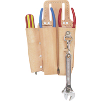Lineman's Tool Pouch, Multiple Tool Holder, Leather, 3 Pockets Rock Safety Industrial Ltd