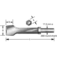 Pneumatic Chisel With  Retaining Collar Rock Safety Industrial Ltd