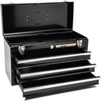 Portable Tool Box, 20" W, 3 Drawers, Black Rock Safety Industrial Ltd