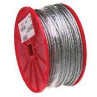 Wire Cable, 500' (152.4 m) x 1/16", 96 lbs. (0.048 tons), Galvanized Rock Safety Industrial Ltd