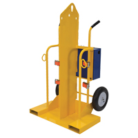 Welding Cylinder Torch Cart, Pneumatic Wheels, 24" W x 19-1/2" L Base, 500 lbs. Rock Safety Industrial Ltd