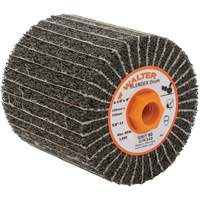 Two-In-One Finishing Drums, 4-1/4" Dia. x 4" W, 5/8"-11 Arbor, 80 Grit Rock Safety Industrial Ltd