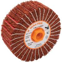 Tambours turbo Two-In-One, 4-1/2" dia. x 2" la, 5/8"-11 Arbre, Grain 60 Rock Safety Industrial Ltd