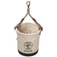 Tapered-Wall Bucket, 12" L x 9" W x 12" H, Canvas, Natural Rock Safety Industrial Ltd