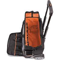 Tradesman Pro Rolling Tool Bag, Ballistic Polyester, 24 Pockets, Black/Orange Rock Safety Industrial Ltd