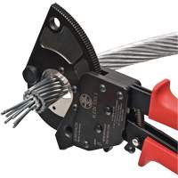 Coupe-c&acirc;ble &agrave; cliquet pour conducteurs en aluminium &agrave; &acirc;me d'acier, 13-3/4" Rock Safety Industrial Ltd