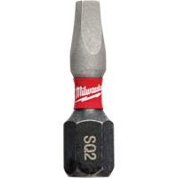 Shockwave Impact Insert Bit, Square, #2, 1/4" Drive Rock Safety Industrial Ltd