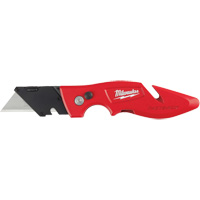 Fastback Flip Utility Knife, 2" Blade, Carbon Steel Blade, Metal Handle Rock Safety Industrial Ltd