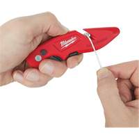 Fastback Flip Utility Knife, 2" Blade, Carbon Steel Blade, Metal Handle Rock Safety Industrial Ltd