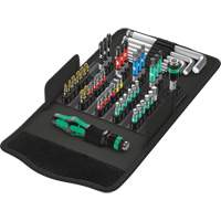 Kraftform Kompakt 100 Screw Driving set 52-PC, 6-1/32" L, Plastic Handle Rock Safety Industrial Ltd