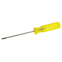 Electrician's Slotted Screwdriver, 1/8" Tip, Round, 7-1/4" L, Plastic Handle Rock Safety Industrial Ltd