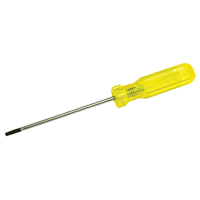 Electrician's Slotted Screwdriver, 5/32" Tip, Round, 7-3/4" L, Plastic Handle Rock Safety Industrial Ltd