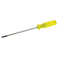 Electrician's Slotted Screwdriver, 3/16" Tip, Round, 9-1/2" L, Plastic Handle Rock Safety Industrial Ltd