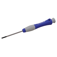 Slotted Precision Screwdriver, 11/64" Tip, Round, 6-1/2" L, Plastic Handle Rock Safety Industrial Ltd