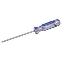 Slotted Screwdriver, 1/8" Tip, Round, 5-1/2" L, Plastic Handle Rock Safety Industrial Ltd