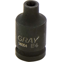 Douille, Chocs, E4, Prise 1/2"/1/4" Rock Safety Industrial Ltd