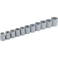 Socket Set, 11 Pcs, 3/8" Drive Size Rock Safety Industrial Ltd