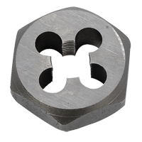 Hex Rethreading Die Nut, 1"/1-1/16" Dia., 1/8"-27 Thread, Carbon Steel/Chromium Steel Rock Safety Industrial Ltd