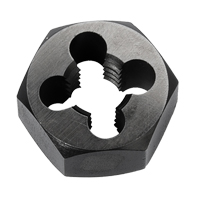 Hex Rethreading Die Nut, 1"/1-1/4" Dia., 1/4"-18 Thread, Carbon Steel/Chromium Steel Rock Safety Industrial Ltd