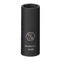 Douille, Chocs, 5/16", Prise 3/8", 6 pans, Profond Rock Safety Industrial Ltd