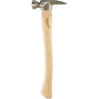 Milled Face Framing Hammer, 19 oz., Wood Handle, 16" L Rock Safety Industrial Ltd