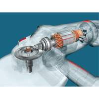 High Performance Large Angle Grinder, 9", 120 V, 15 A, 6500 RPM Rock Safety Industrial Ltd