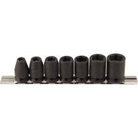 Magnetic Socket Set, 7 Pcs, Impact, 3/8" Drive Size Rock Safety Industrial Ltd