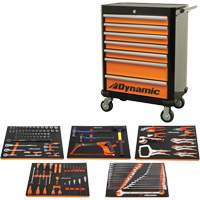 Ensemble d'outils pour m&eacute;canicien automobile avec armoire roulante, 125 morcea Rock Safety Industrial Ltd