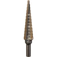 Step Drill Bit, 1/8"/#1 - 1/2"/#1 , 1/32" Increments, High Speed Cobalt Rock Safety Industrial Ltd