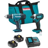 LXT&reg; 2 Tool Combo Kit, 18 V Rock Safety Industrial Ltd
