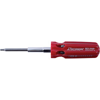 Hex-Calibre Metric Multi-Bit Screwdriver, Plastic Handle Rock Safety Industrial Ltd
