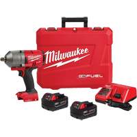 Ensemble de cl&eacute; &agrave; chocs &agrave; couple &eacute;lev&eacute; M18 Fuel avec One-Key &agrave; d&eacute;tente &agrave; broche, 18 V, Mandrin 1/2" Rock Safety Industrial Ltd