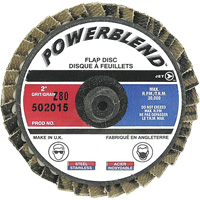 PowerBlend Roll-On Flap Disc, 2" x Type R, Z80 Grit Rock Safety Industrial Ltd