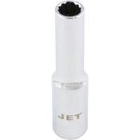Douille chrom&eacute;e, 4 mm, Prise 1/4", 12 pans, Profond Rock Safety Industrial Ltd