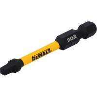 Jeu de forets de vissage Tic-Tac pr&ecirc;t &agrave; l'impact 15 mcx, Carr&eacute;e, Embout #2, Prise 1/4", Longueur 2" Rock Safety Industrial Ltd