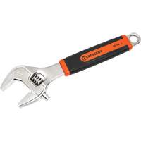 Adjustable Wrench, 10" L, 2-7/10"/38 mm Max Width, Chrome/Polished Rock Safety Industrial Ltd