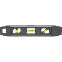 Torpedo Level, 9" L, Aluminum, 3 Vials, Magnetic Rock Safety Industrial Ltd