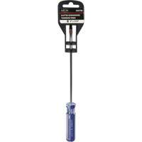Tournevis &agrave; fente bleu transparent avec bandes, Tige de 3/16", Ronde, Prise en Plastique Rock Safety Industrial Ltd