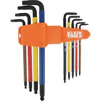 Jeu de cl&eacute; hex de style L extra longues et chromocod&eacute;es avec support, 9 mcx, Imp&eacute;rial Rock Safety Industrial Ltd