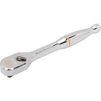 120XP Full Polish Chrome Teardrop Ratchet, 1/4" Drive, Ergonomic Handle Rock Safety Industrial Ltd