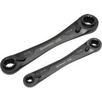X6 4-in-1 Black Oxide Spline Ratcheting SAE Wrench Set, 2 Pieces, Imperial Rock Safety Industrial Ltd