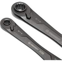 X6 4-in-1 Black Oxide Spline Ratcheting SAE Wrench Set, 2 Pieces, Imperial Rock Safety Industrial Ltd
