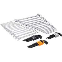 6-Point Combination Wrench and Hex Key Set in Foam Storage Tray Rock Safety Industrial Ltd