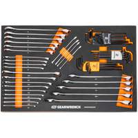 6-Point Combination Wrench and Hex Key Set in Foam Storage Tray Rock Safety Industrial Ltd