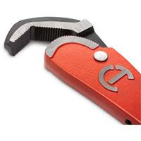 Cl&eacute; pour tuyau en acier auto-ajustable, Cap des m&acirc;choires 2-1/2", Longueur 16", Fini Rev&ecirc;tement en poudre, Prise Non-ergonomique Rock Safety Industrial Ltd