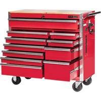 PRC4211 Pro Series Roller Cabinet, 11 Drawers, 42" W x 18" D x Red Rock Safety Industrial Ltd