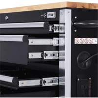 HDRC5212 HD Series Roller Cabinet, 12 Drawers, 51-1/4" W x 21" D x 40-3/10" H, Black Rock Safety Industrial Ltd